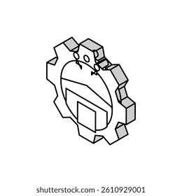 warehouse organization logistic manager isometric icon vector. warehouse organization logistic manager sign. isolated symbol illustration