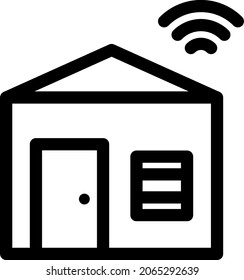  Diseño de iconos de vector de esquema de almacén
