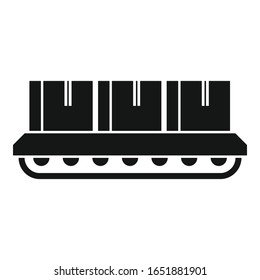 Warehouse parcel line icon. Simple illustration of warehouse parcel line vector icon for web design isolated on white background