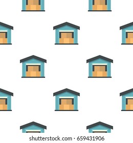 Warehouse pattern seamless flat style for web vector illustration