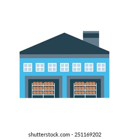 warehouse poster design, vector illustration eps10 graphic 