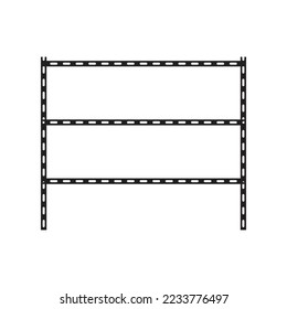 warehouse rack vector icon, logistics vector icon