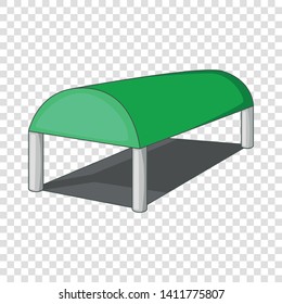 Warehouse roof icon. Cartoon illustration of warehouse roof vector icon for web