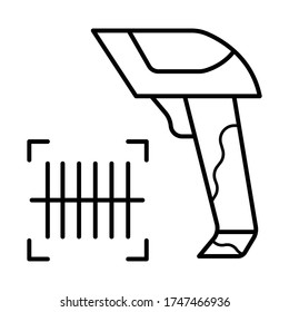Warehouse-Scanner-Symbol, Vektorgrafik
