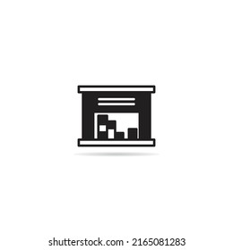 warehouse and stockpile icon vector illustration