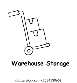 Warehouse Storage Icon – Inventory and Goods Management