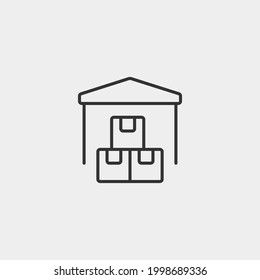 warehouse storage vector icon illustration sign 