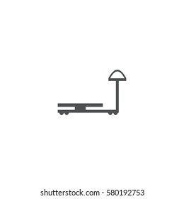 warehouse trolley icon. sign design
