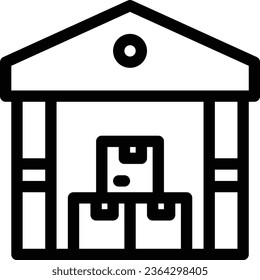 warehouse vector design  for download.eps