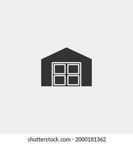 Warehouse vector icon illustration sign