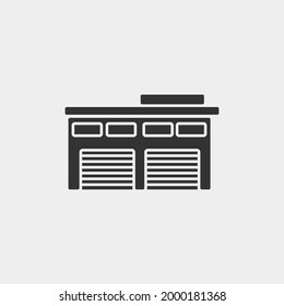Warehouse vector icon illustration sign
