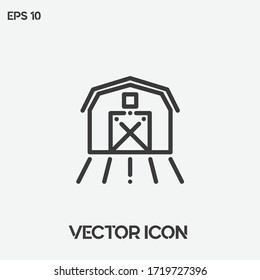 Icono vectorial de almacén. Ui/Ux. Calidad superior.