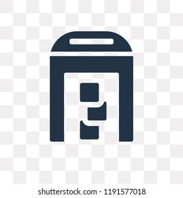 Warehouse vector icon isolated on transparent background, Warehouse transparency concept can be used web and mobile