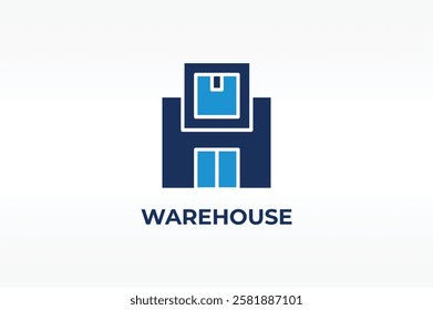 WAREHOUSE vector, icon or logo sign isolated symbol illustration