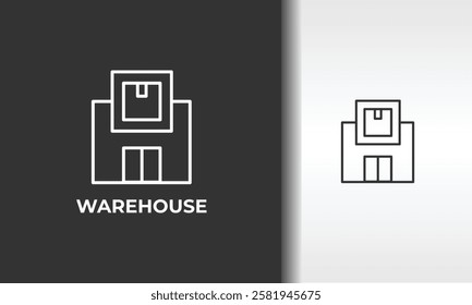 Warehouse Vector, Icon Or Logo Sign Isolated Symbol Illustration