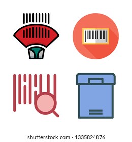 warehouse vector icon set