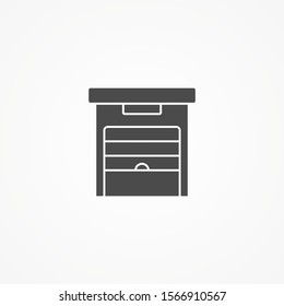 Warehouse vector icon sign symbol