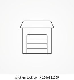 Warehouse vector icon sign symbol