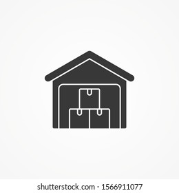 Warehouse vector icon sign symbol