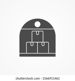 Warehouse vector icon sign symbol