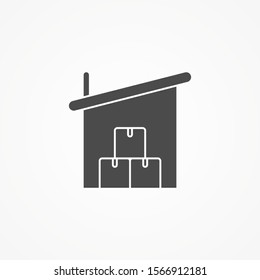 Warehouse vector icon sign symbol