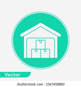 Warehouse vector icon sign symbol