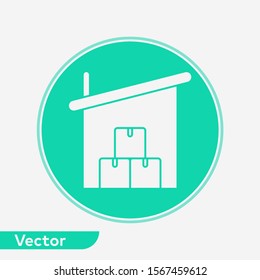 Warehouse vector icon sign symbol