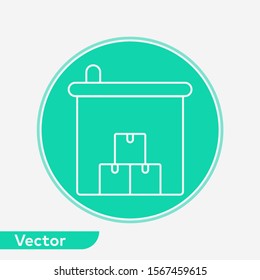 Warehouse vector icon sign symbol