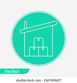 Warehouse vector icon sign symbol