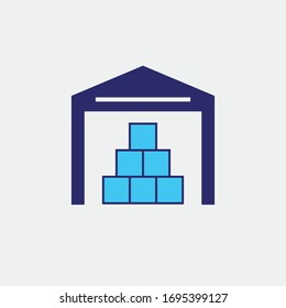 warehouse vector icon storage room