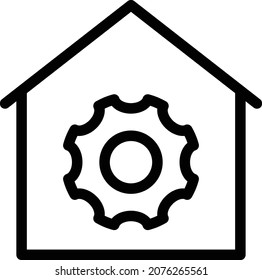 warehouse Vector illustration on a transparent background. Premium quality symbols. Stroke vector icon for concept and graphic design.