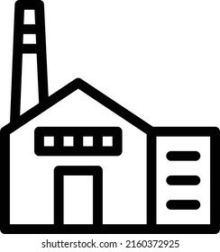 warehouse Vector illustration on a transparent background. Premium quality symmbols. Thin line vector icons for concept and graphic design. 
