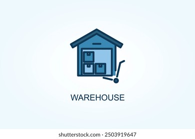 Warehouse vector or logo sign symbol illustration