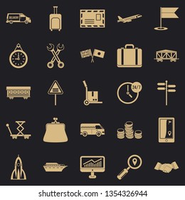 Warehouse worker icons set. Simple set of 25 warehouse worker vector icons for web for any design