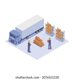El trabajador de almacén hace inventario y contabilidad de cajas con mercancías