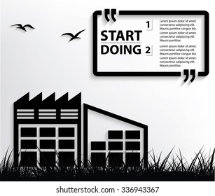 Warehouse,storage design,Your text on clean background,vector