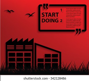 Warehouse,storage design,Your text on clean background,vector