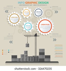 Warehouse,storage, industry design,info graphic concept,vector