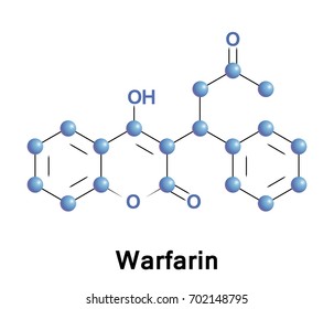 Warfarin Medication That Used Anticoagulant Blood Stock Vector (Royalty ...