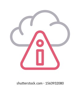 Waring vector colour line icon 