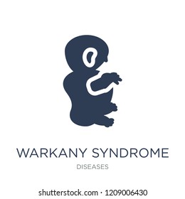 Warkany syndrome icon. Trendy flat vector Warkany syndrome icon on white background from Diseases collection, vector illustration can be use for web and mobile, eps10