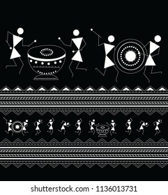 warli design pattern