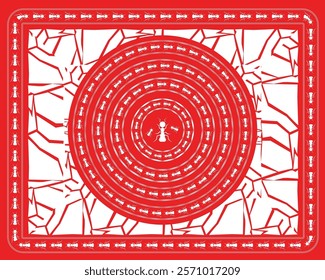 Warli Painting: A Glimpse into the Ant World. Warli art, Indian tribal art, Warli painting, Warli ant colony.