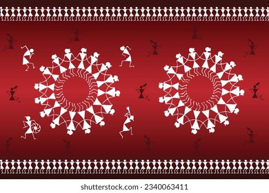 Warli Malerei, indische Kunst, Kunstschmieden.