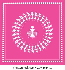 Warli painting , indian tribal art