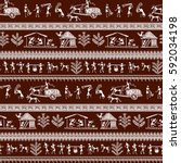 Warli painting seamless pattern - hand drawn traditional the ancient tribal art India. Pictorial language is matched by a rudimentary technique depicting rural life of the inhabitants of India