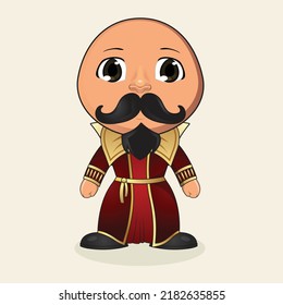 Warlock cartoon character vector art