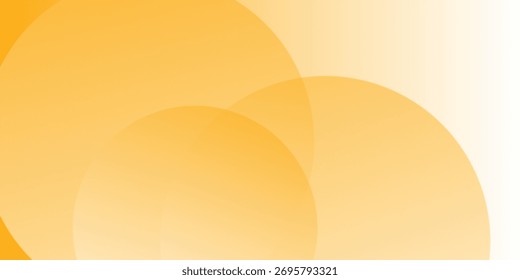 Warm abstract background featuring overlapping circular shapes in golden yellow and orange hues, blending smoothly into a radiant gradient.