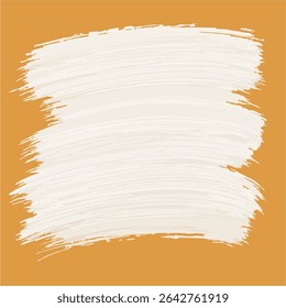 Fundo abstrato quente com um traço de aquarela branca texturizada em uma base laranja. Perfeito para design, arte e decoração. O contraste cria uma sensação moderna e convidativa.