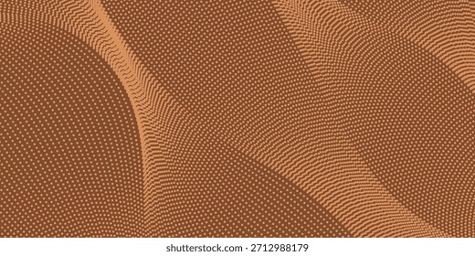 Warm abstract background with glowing, smooth, wavy lines and a bronze-orange color palette.